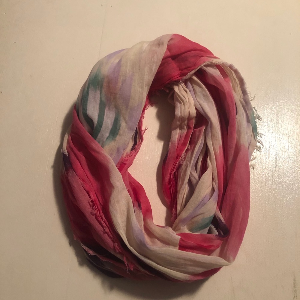 Watercolor infinity scarf